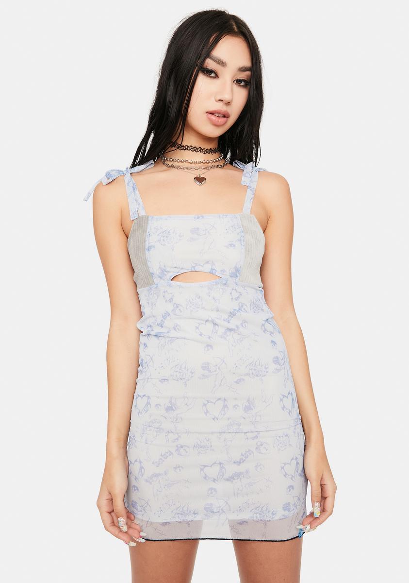 ZEMETA Cupid Love Mesh Mini Dress – Dolls Kill