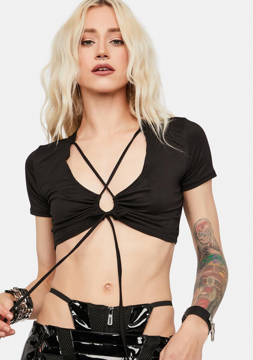 keyhole crop top