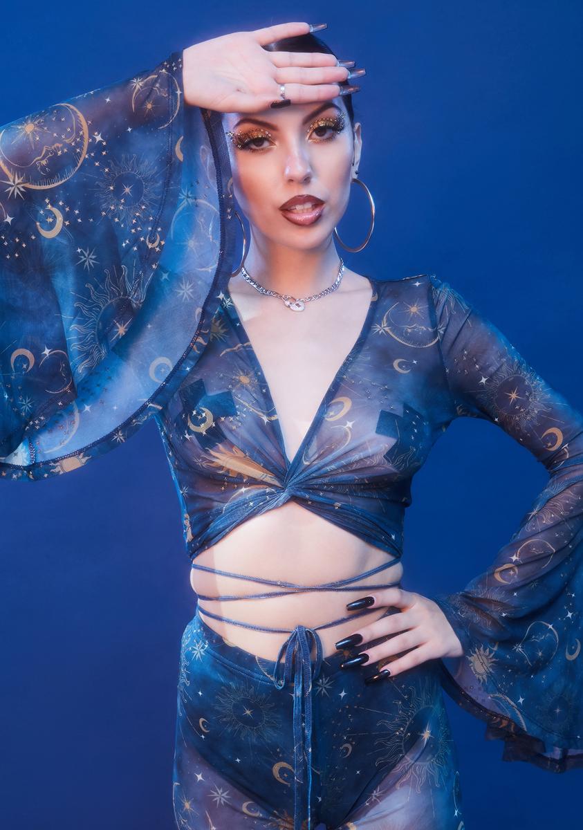 celestial mesh top