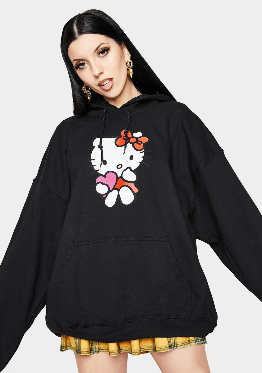 Hello kitty color block hoodie Clearance
