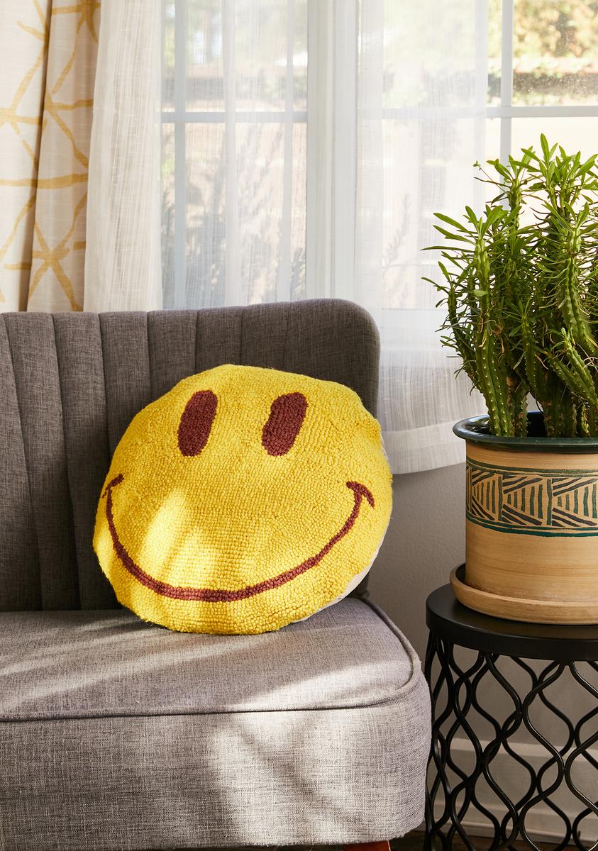 Face Decor Happy Face Pillow Smiley Face Emoji Pillows Soft Plush