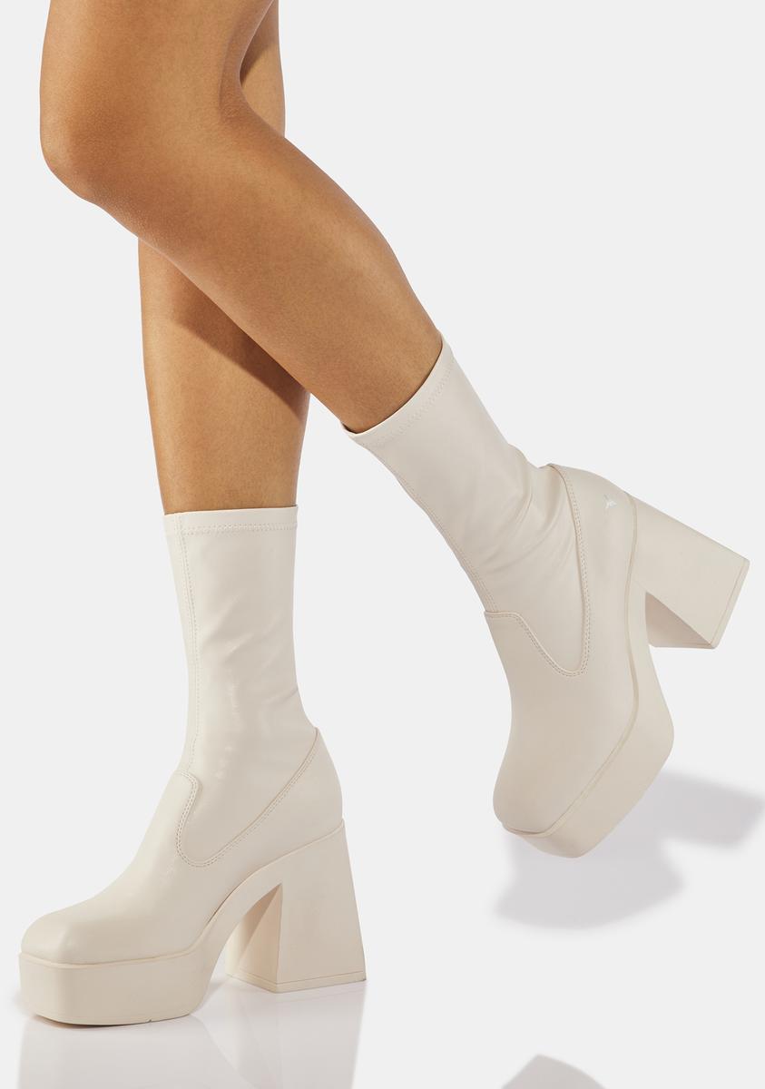 Sock boots white Clearance