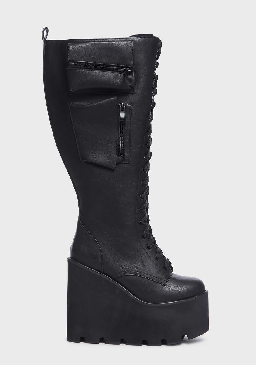 Dolls kill obsidian boots clearance