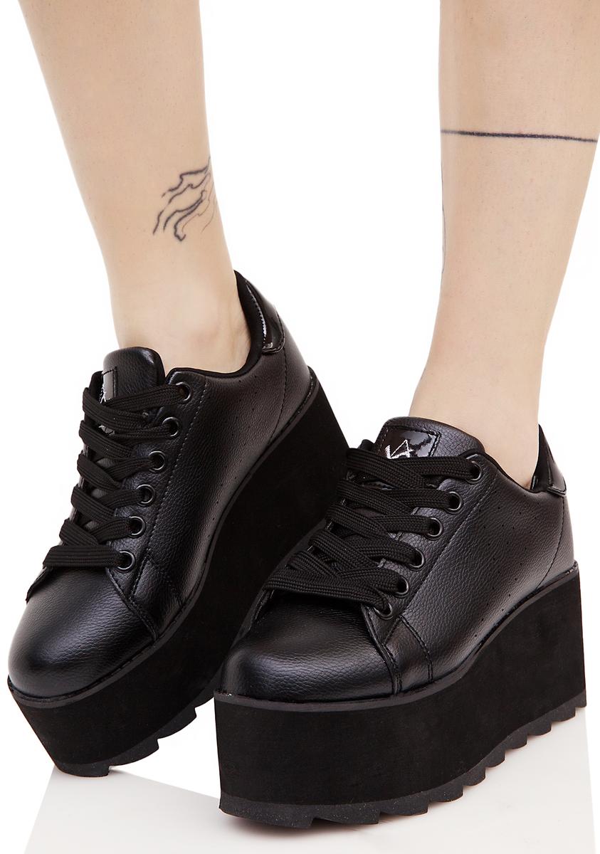 Platform Sneakers Black – Dolls Kill - Main Image