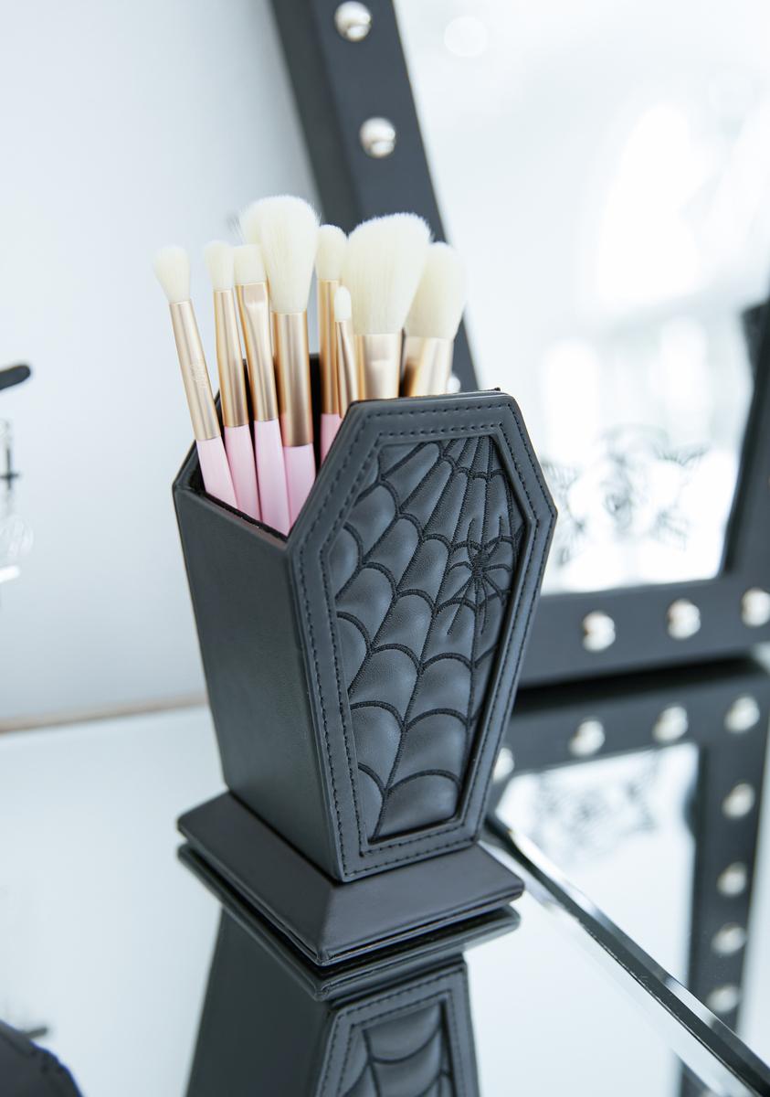 Dolls Home Coffin Makeup Brush Holder - Black