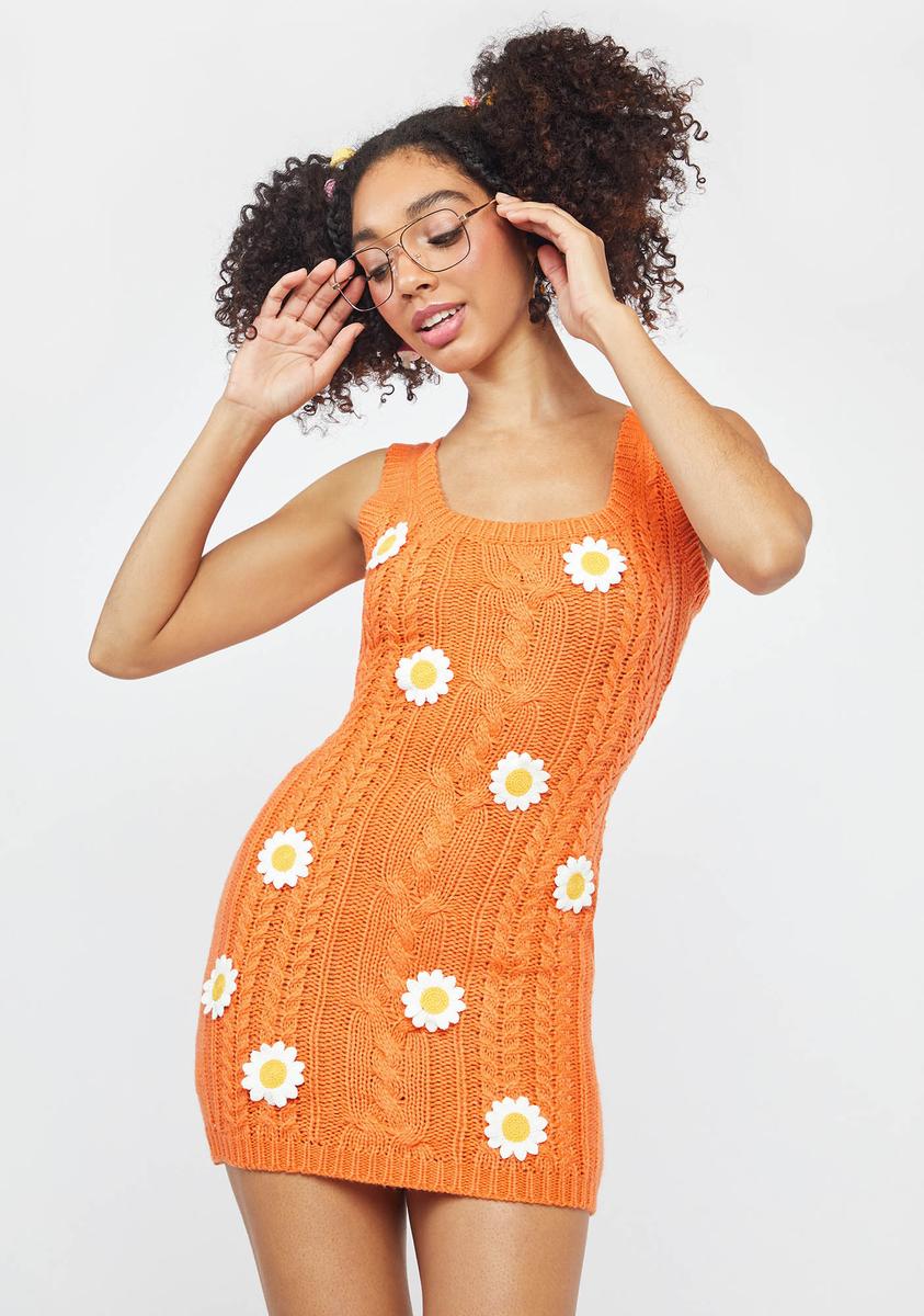 dolls kill orange dress Long Sleeve Mesh Trippy Swirl Print Dress