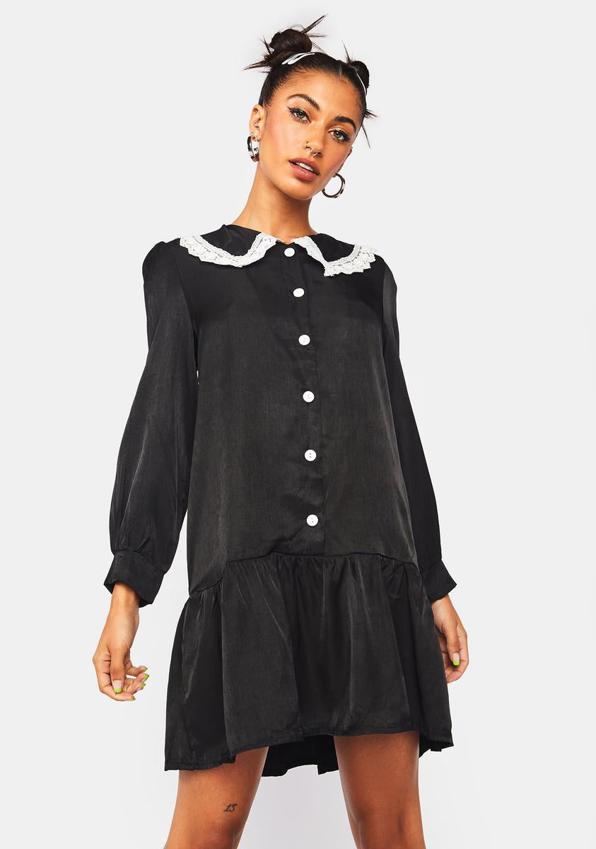 Long Puff Sleeve Frilly Peter Pan Collar Drop Waist Mini Dress Dolls Kill Long Puff Sleeve Frilly Peter Pan Collar Drop Waist Mini Dress Dolls Kill