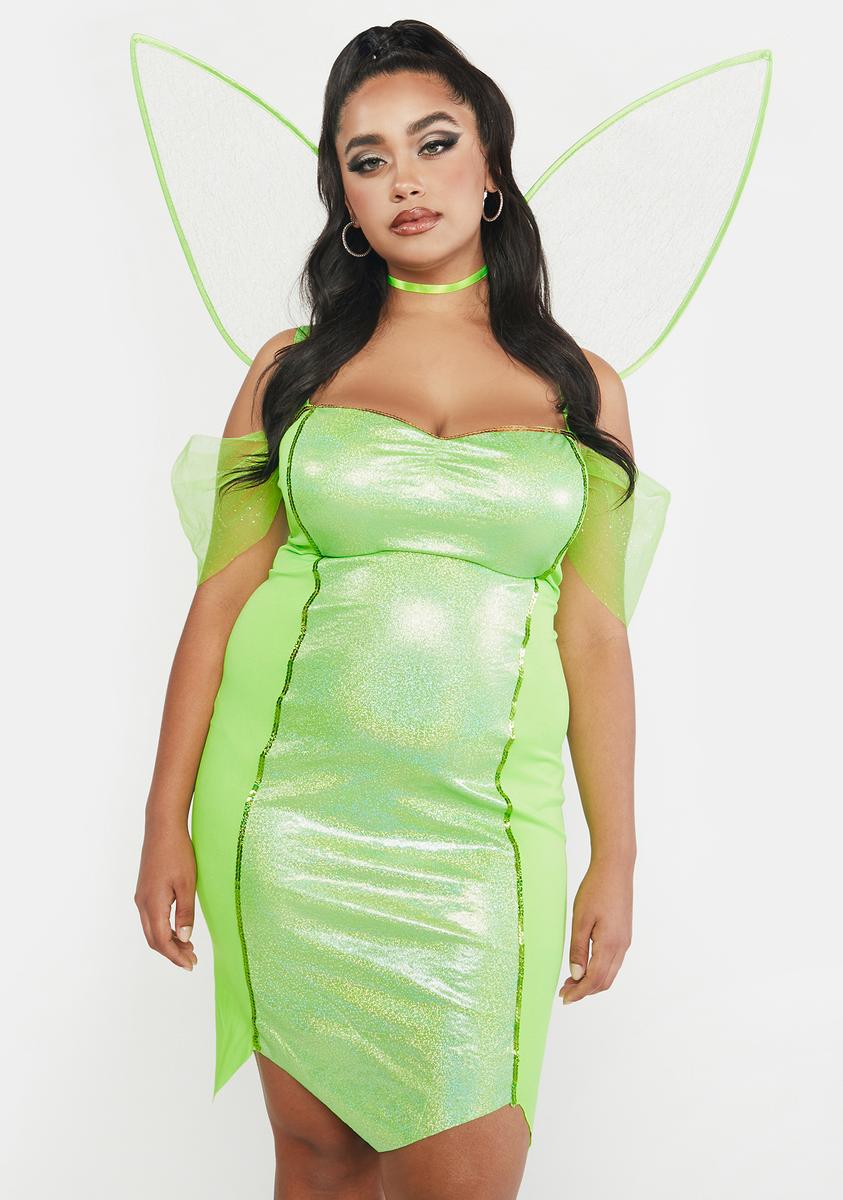 plus size green fairy dress iHeartRaves Fairytale Forest Lace Dress