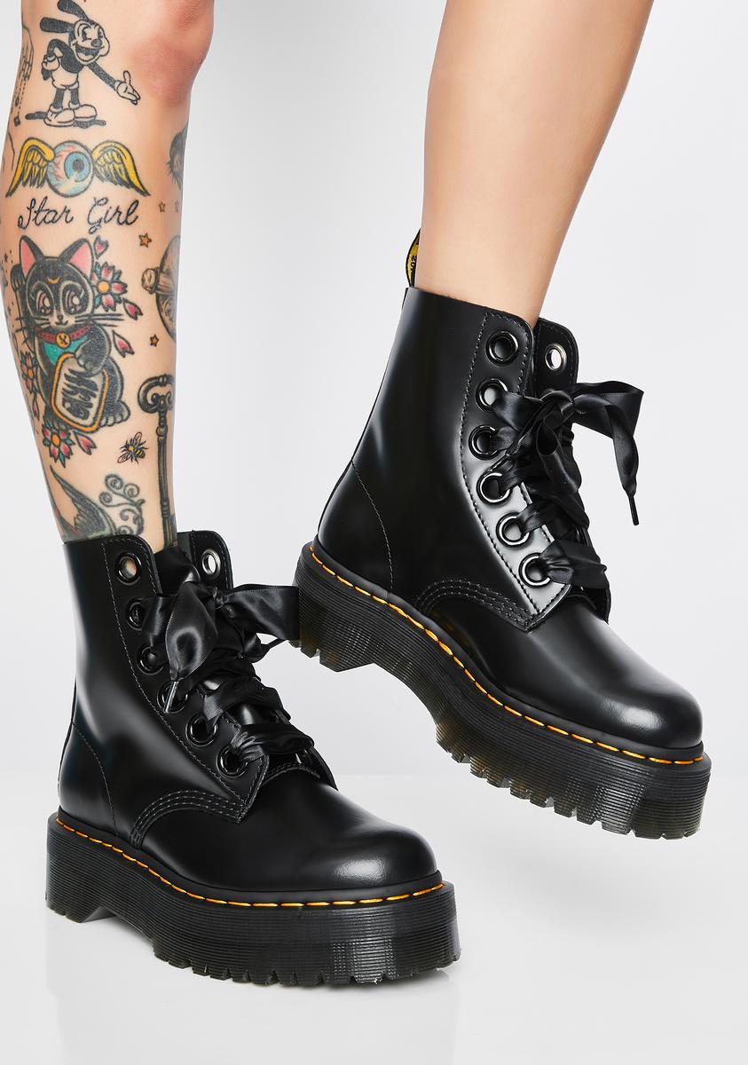 Martens Molly Buttero Boots – Dolls Kill - Main Image