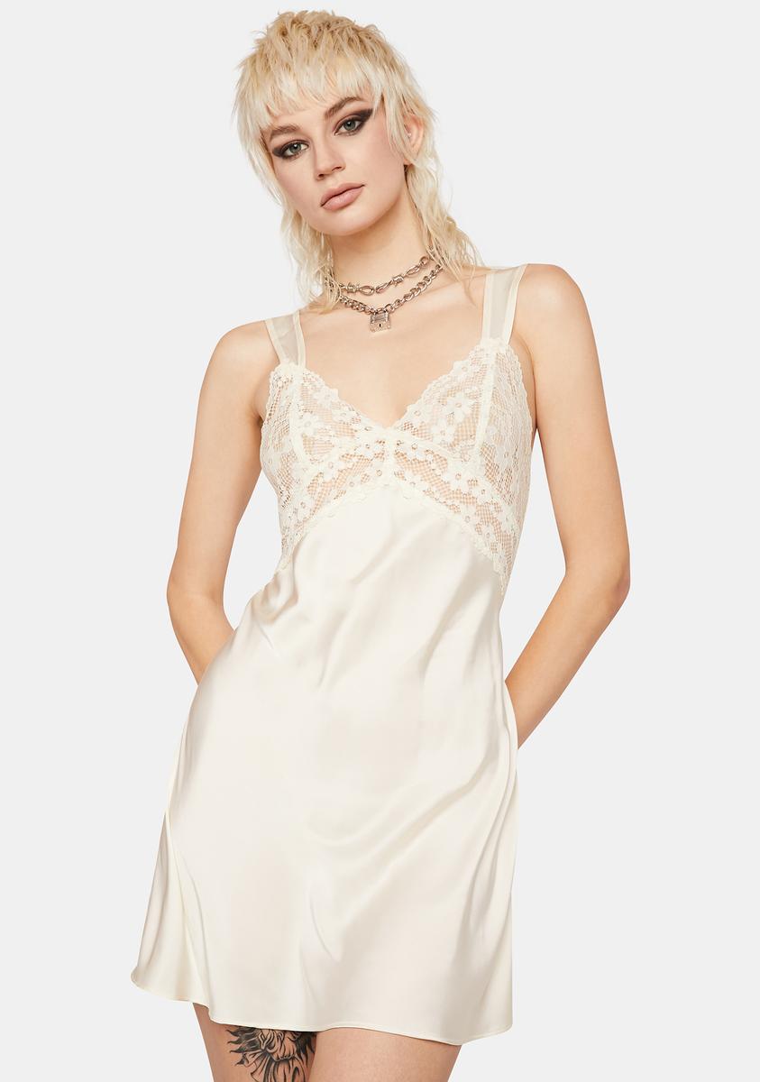 Lioness Lace Silky Mini Dress – Dolls Kill
