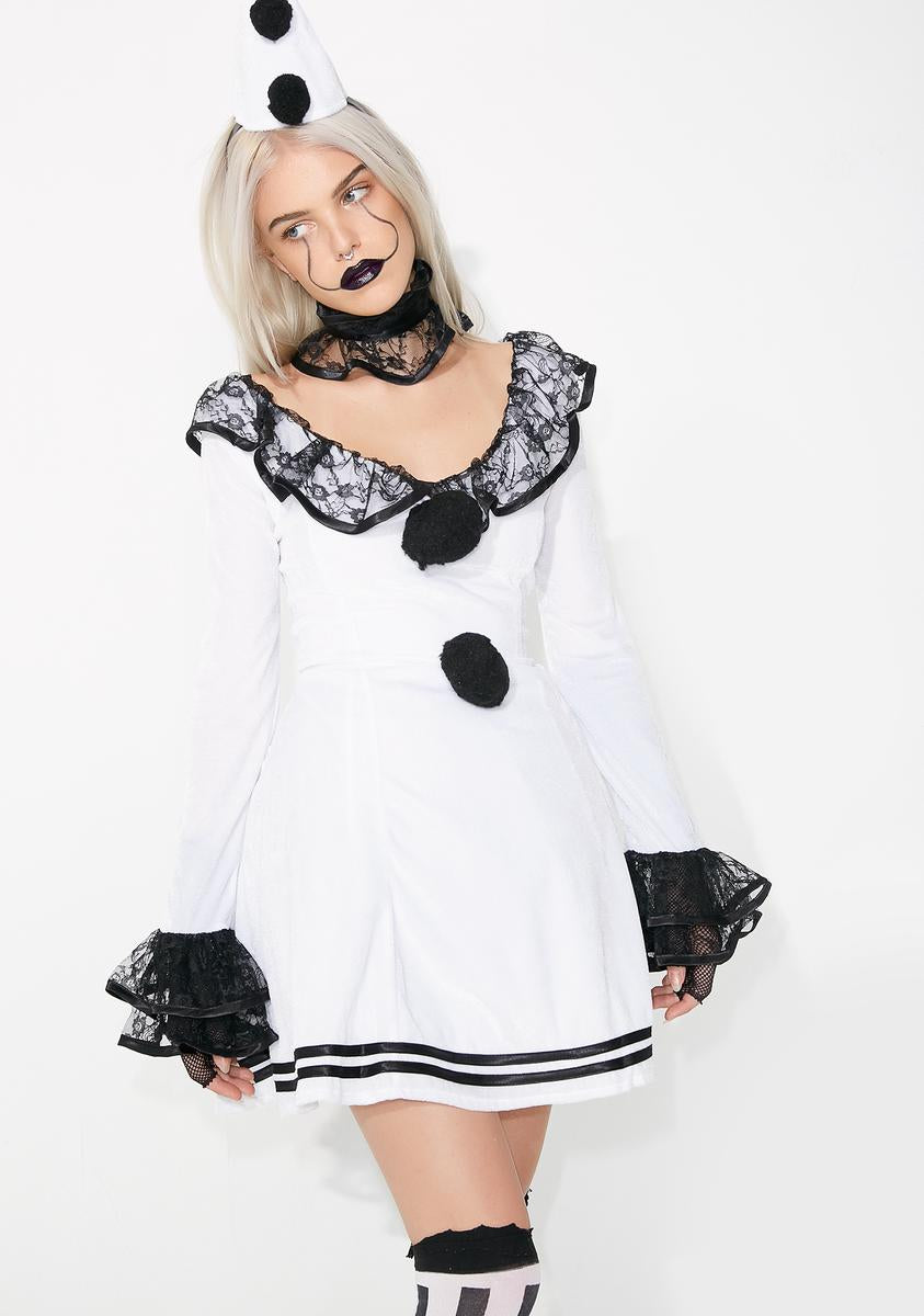 Adult White Clown Costume Dolls Kill Adult White Clown Costume Dolls Kill