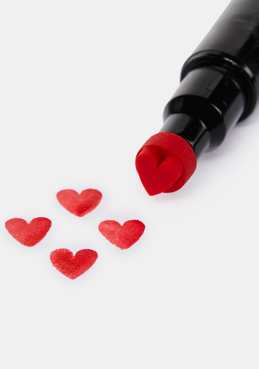 Heart Stamp Pen Eyeliner - Red