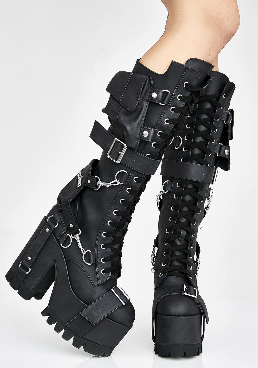 Obsidian wasteland buckled boots 2025