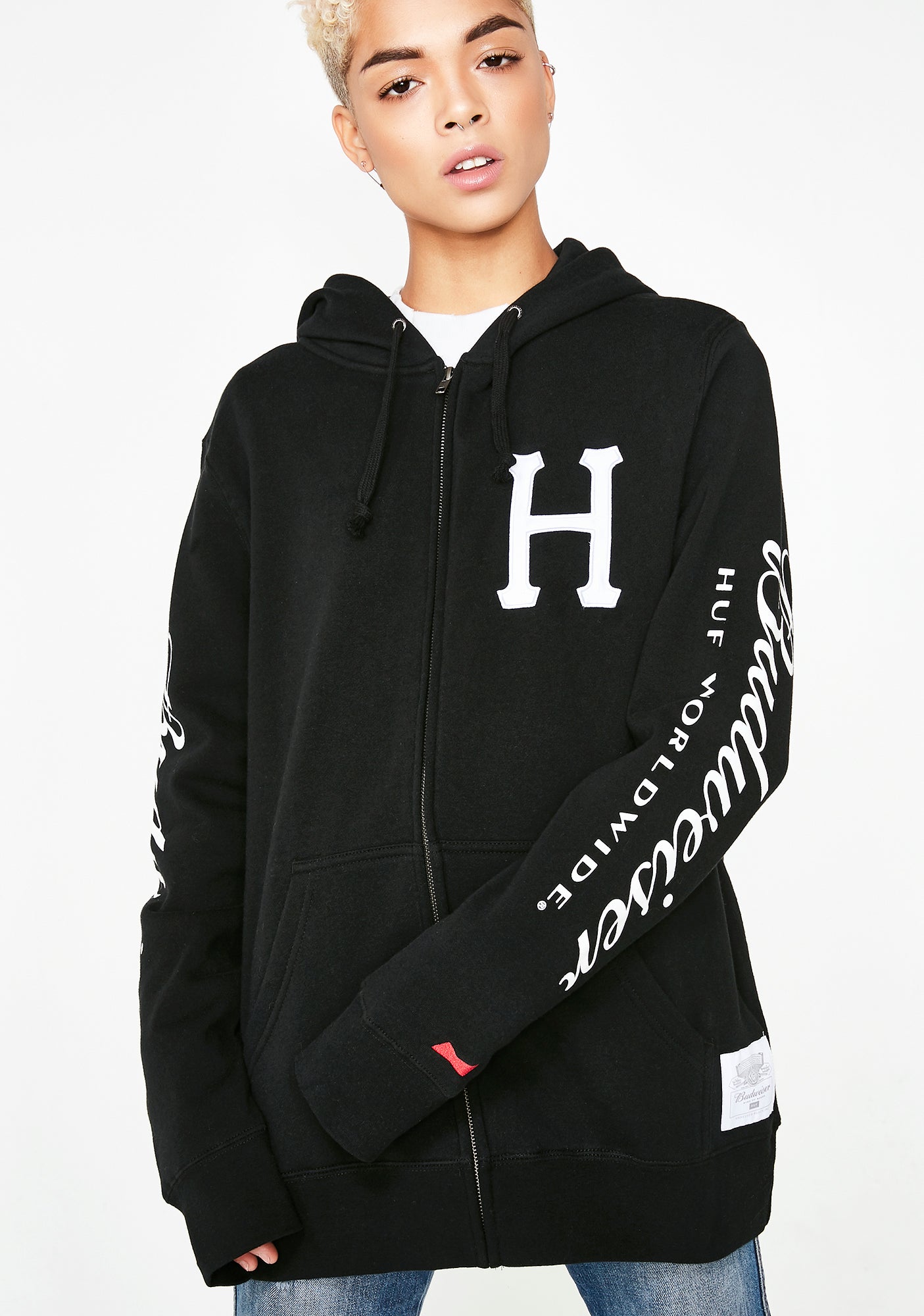 Huf budweiser hoodie top