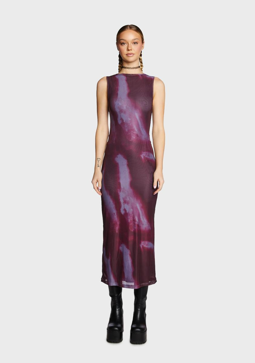 motel mesh dress Motel Midi Bodycon Dress