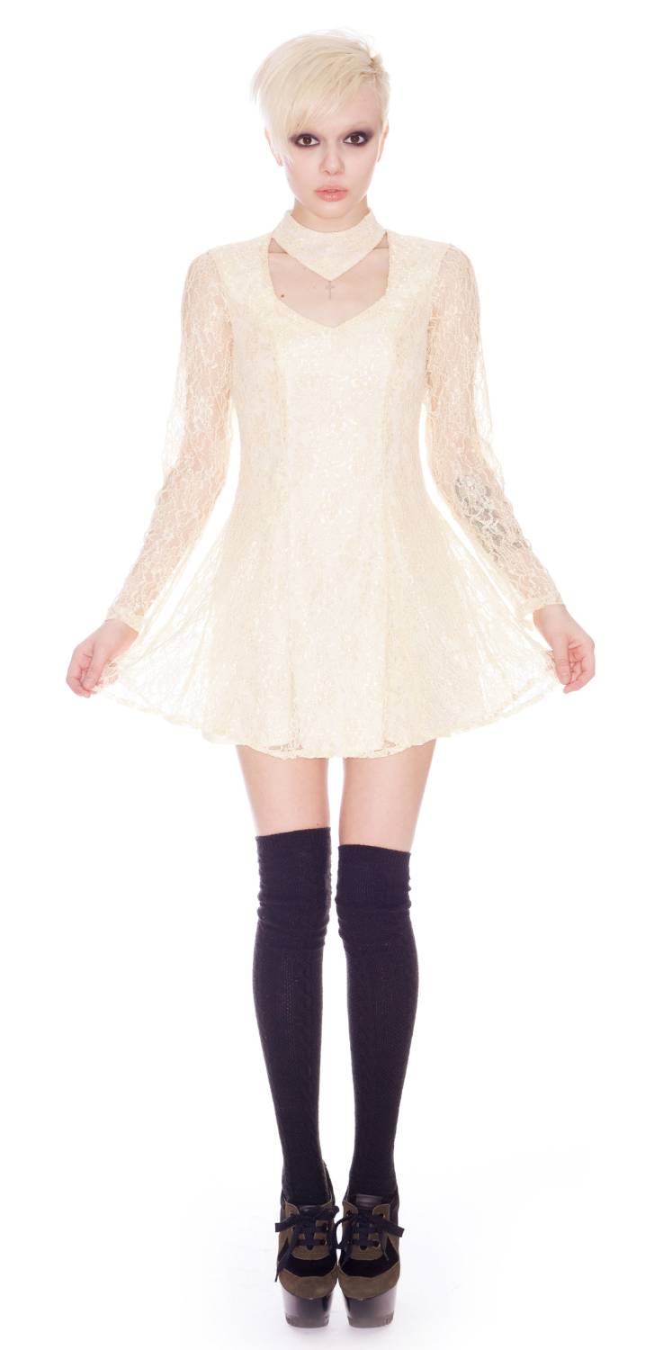 Lace Choker Dress Dolls Kill Lace Choker Dress Dolls Kill