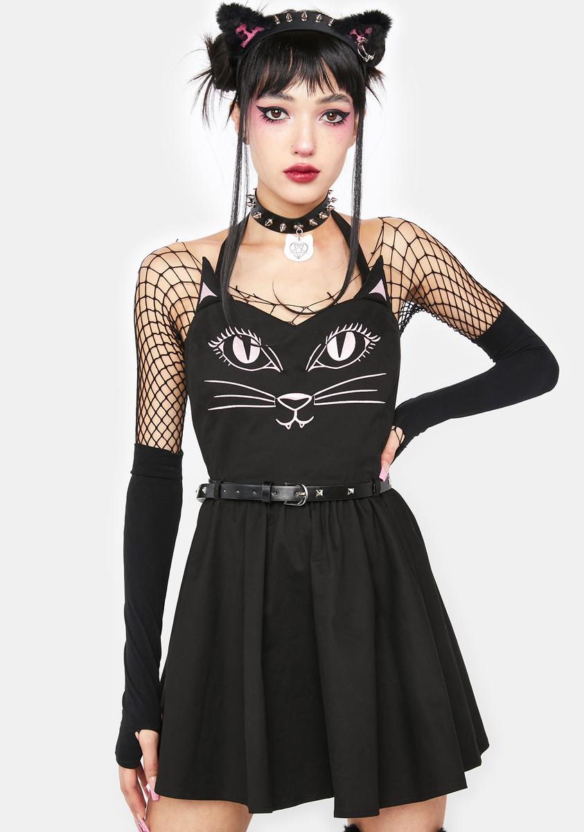 cat mini dress Mod Kat Mini Dress White & Black / 10 US