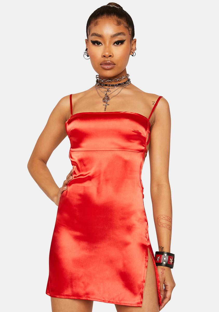 red mini dress fast shipping Trouble Red Mini Dress - US 10