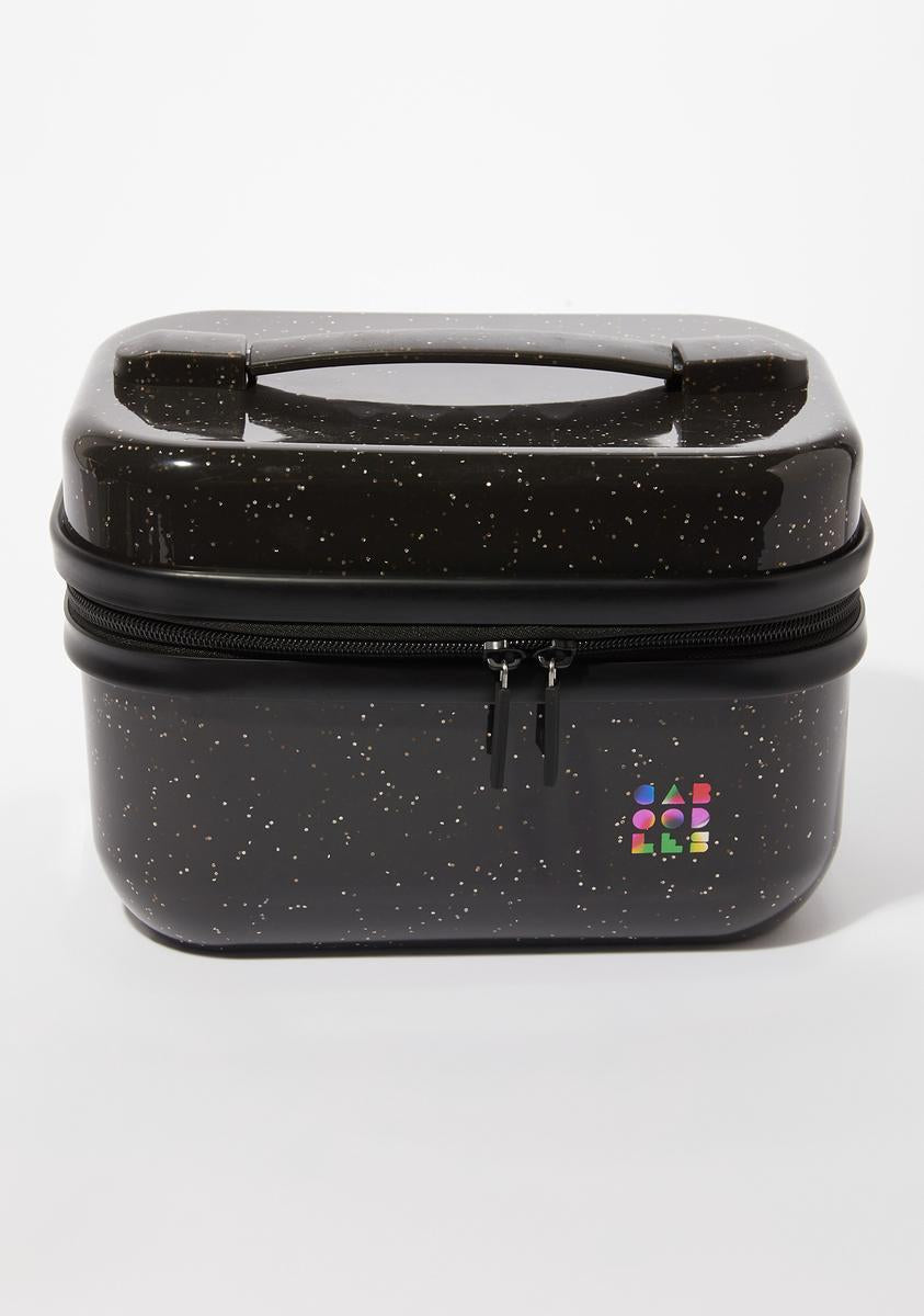 Caboodles Black Sparkle Voyager Train Case Dolls Kill
