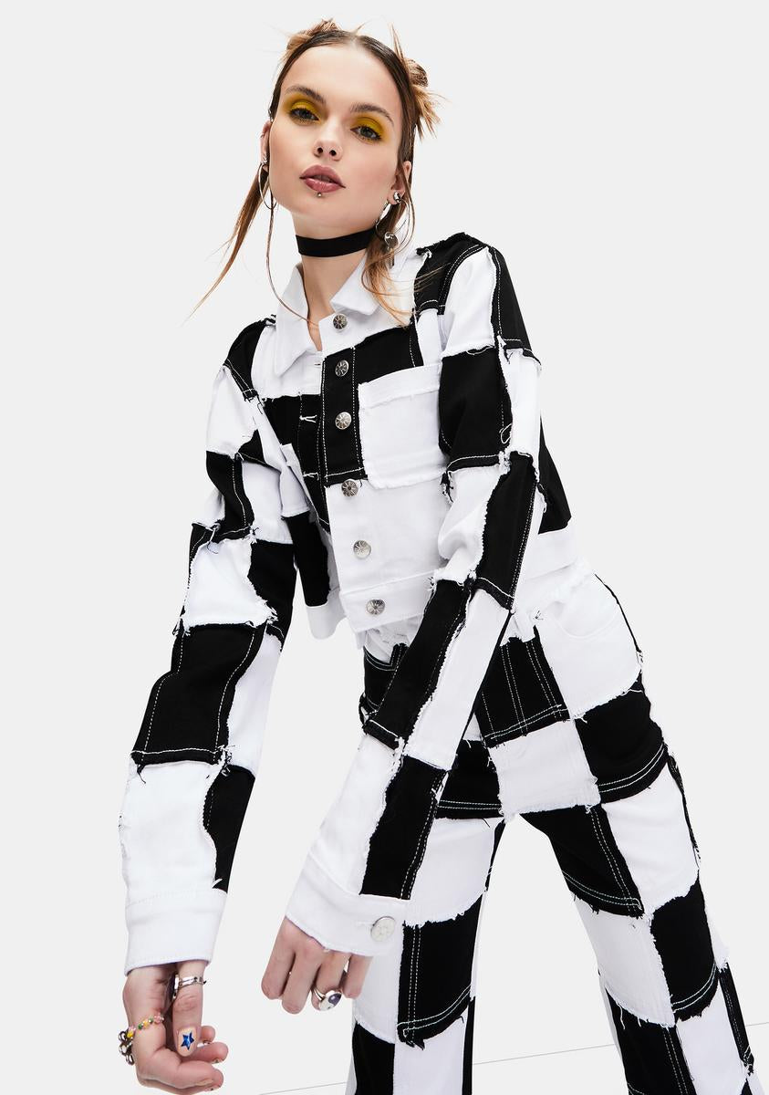 Dolls kill checkered jacket store