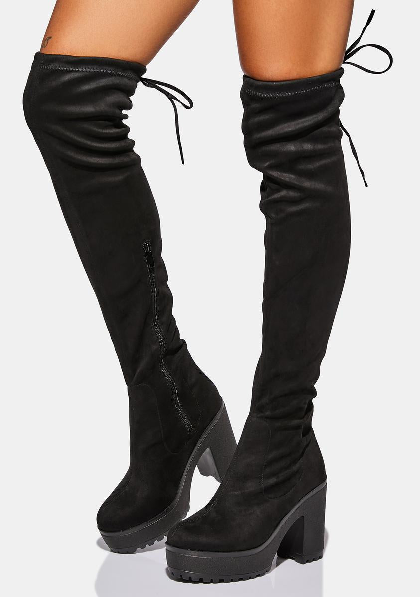 Koi Footwear Plus Size Over The Knee High Boots Koi Footwear Over