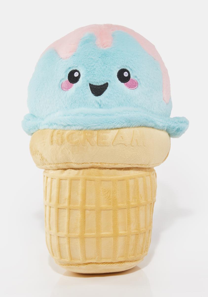 Ice Cream Cone Embossed Scented Plush
