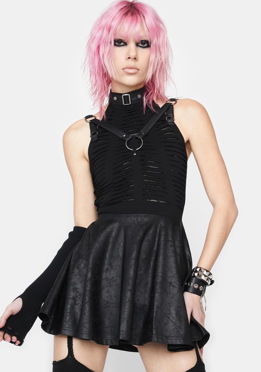 Punk Rave Goth Sexy Cut Dress Punk Rave Goth Sexy Cut Dress