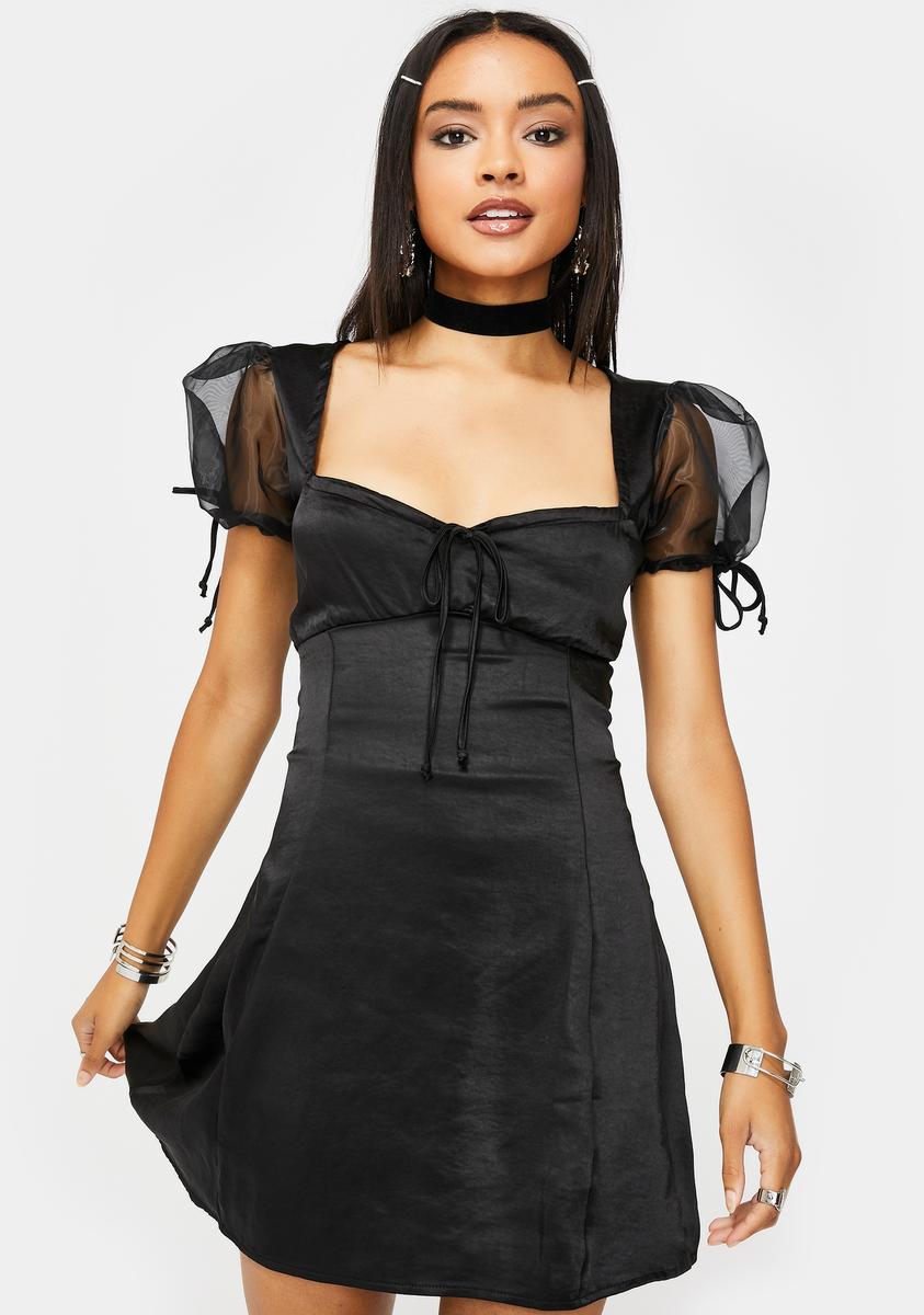 Motel Guenelle Satin Dress – Dolls Kill