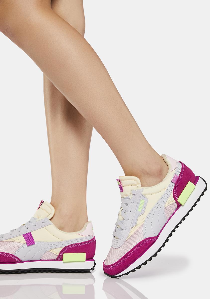 PUMA Padded Lace Up Sneakers Multi – Dolls Kill - Main Image