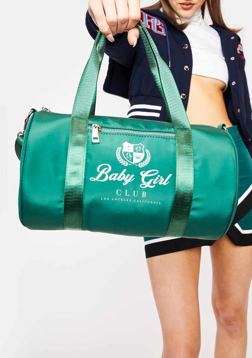 Poster Grl Baby Girl Club Sporty Duffle Bag Green Dolls Kill