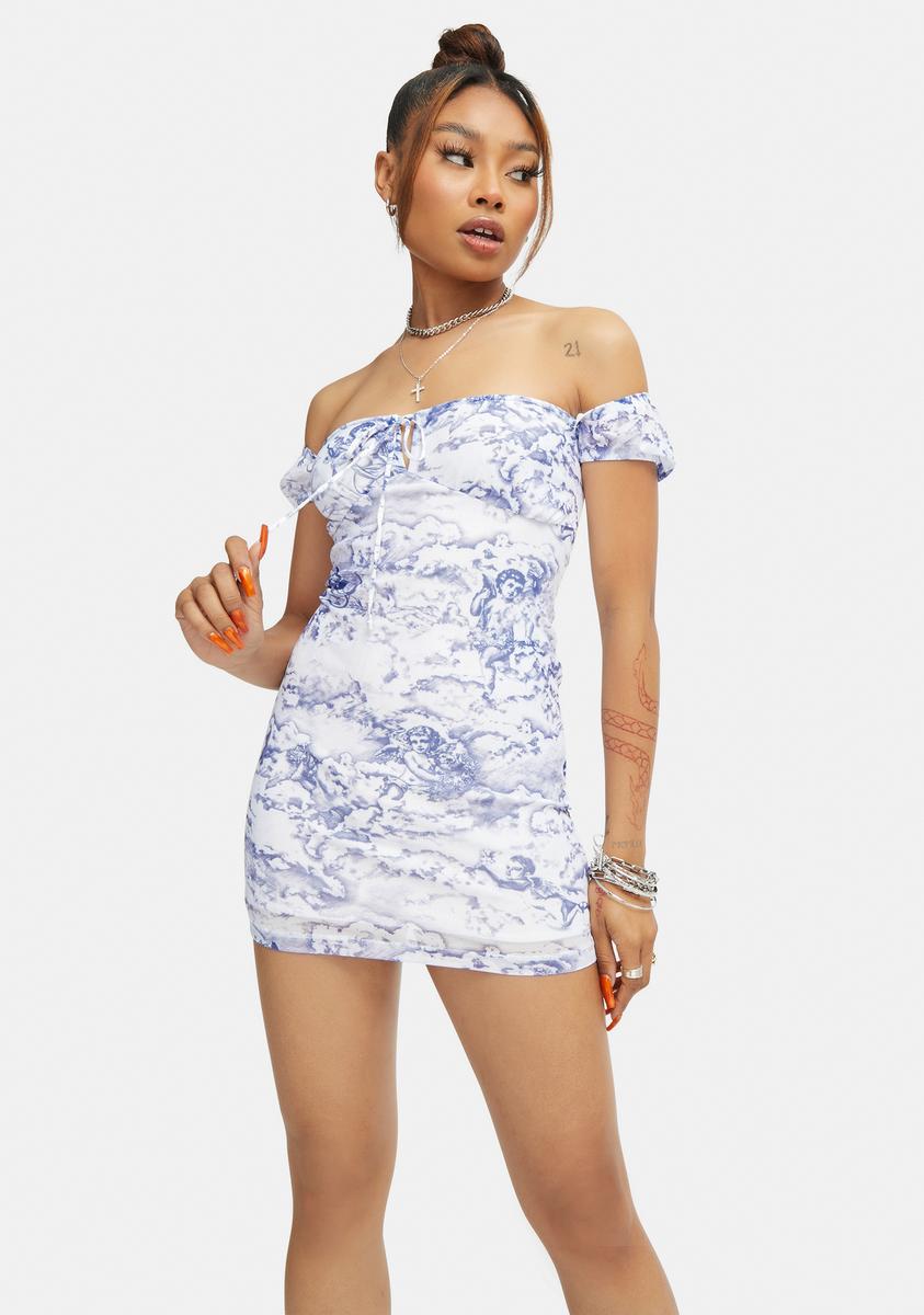 cherub mini dress Serasi Dress in Cherub Kiss Blue