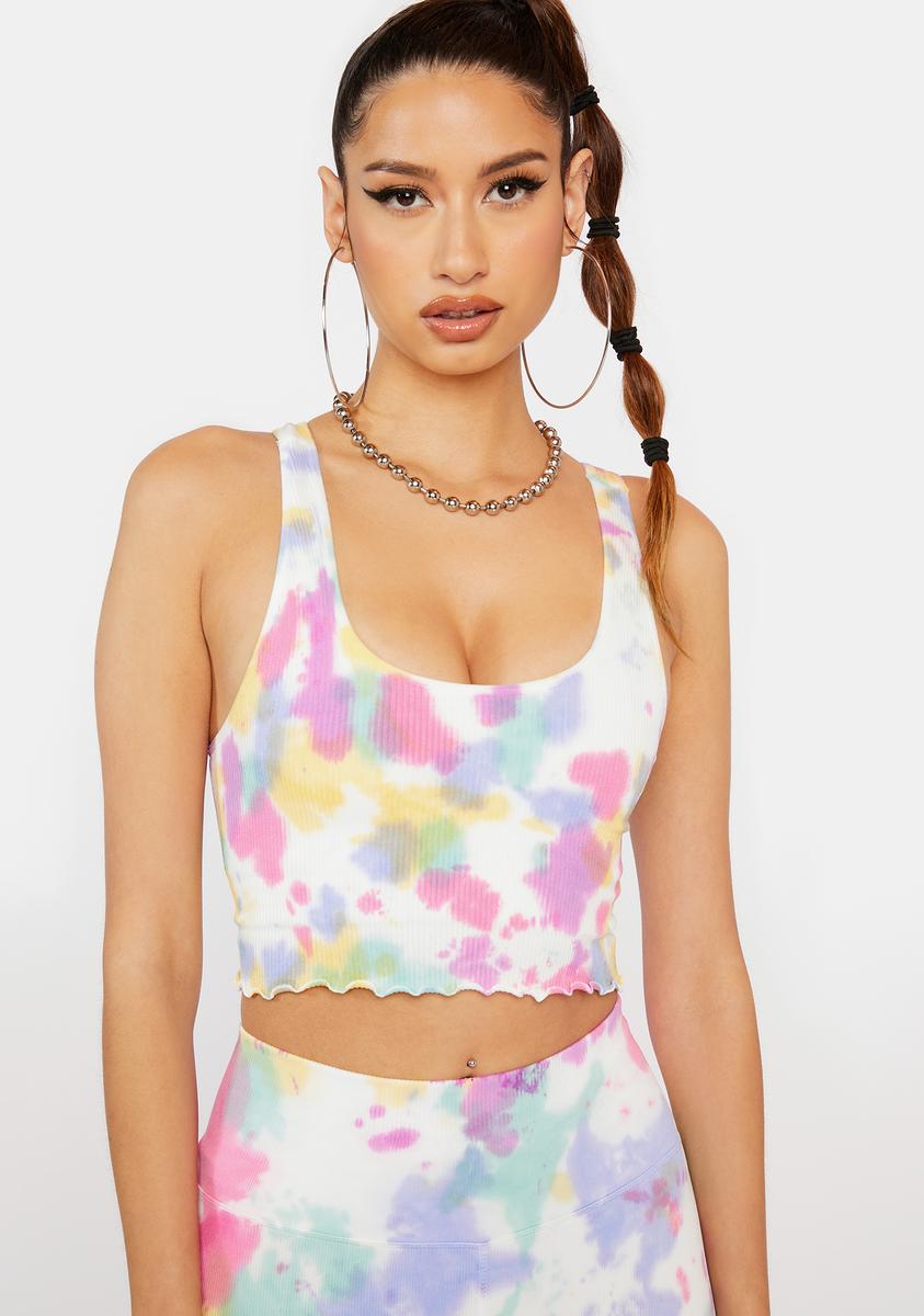 Fashion Tie Dye Crop Top Forever 21 Forever 21 Tops Clueless Pink
