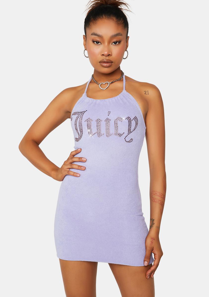 Juicy Couture Freesia Big Bling Terry Halter Dress Juicy Couture Freesia Big Bling Terry Halter Dress
