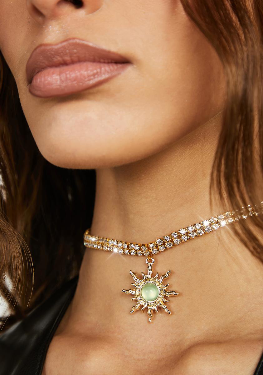 Sun choker necklace hotsell