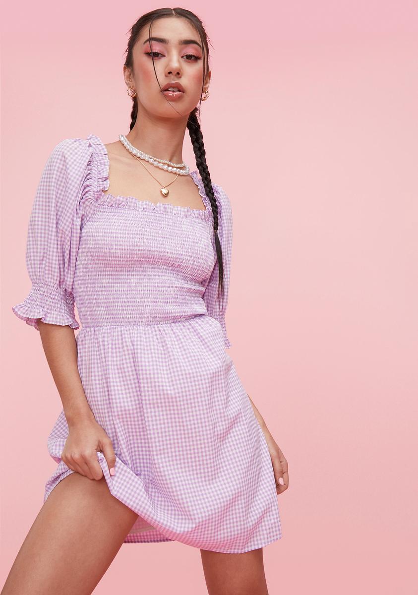 strapless open back dress Curazao Vichy Pink – CELIA B US
