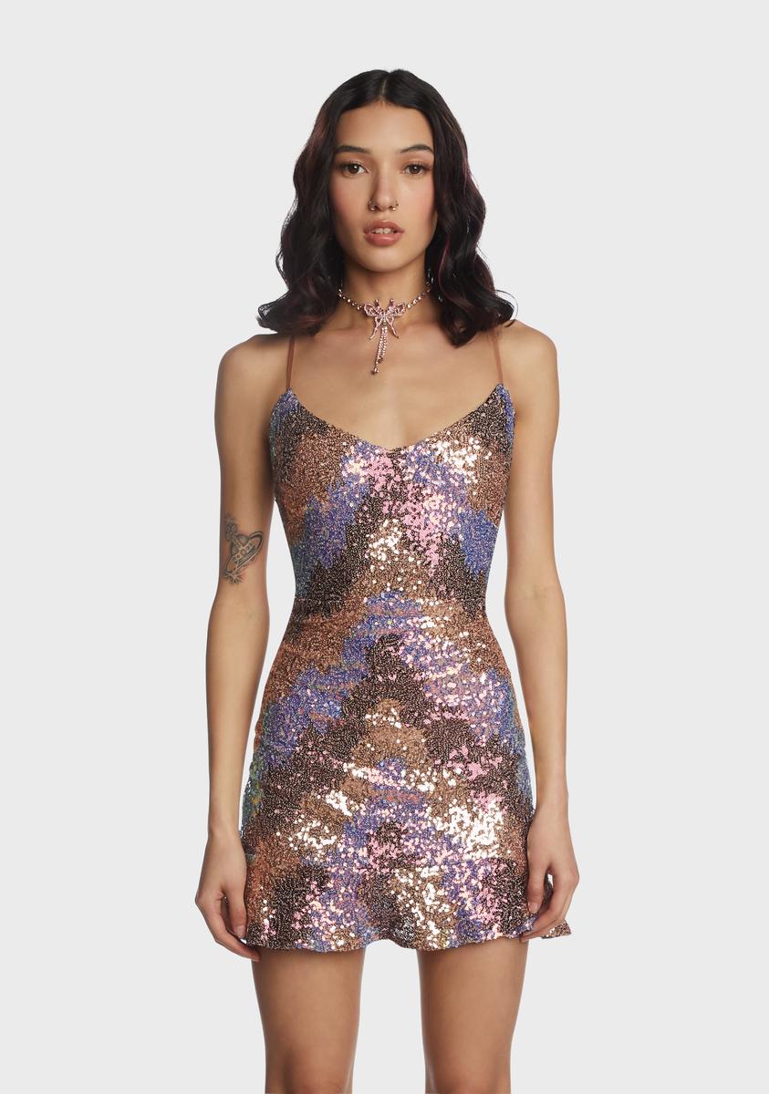 chevron sequin mini dress Danica Strapless Chevron Sequin Bodycon Mini Dress Shop American Threads Women's Trendy Online Boutique Pink / L