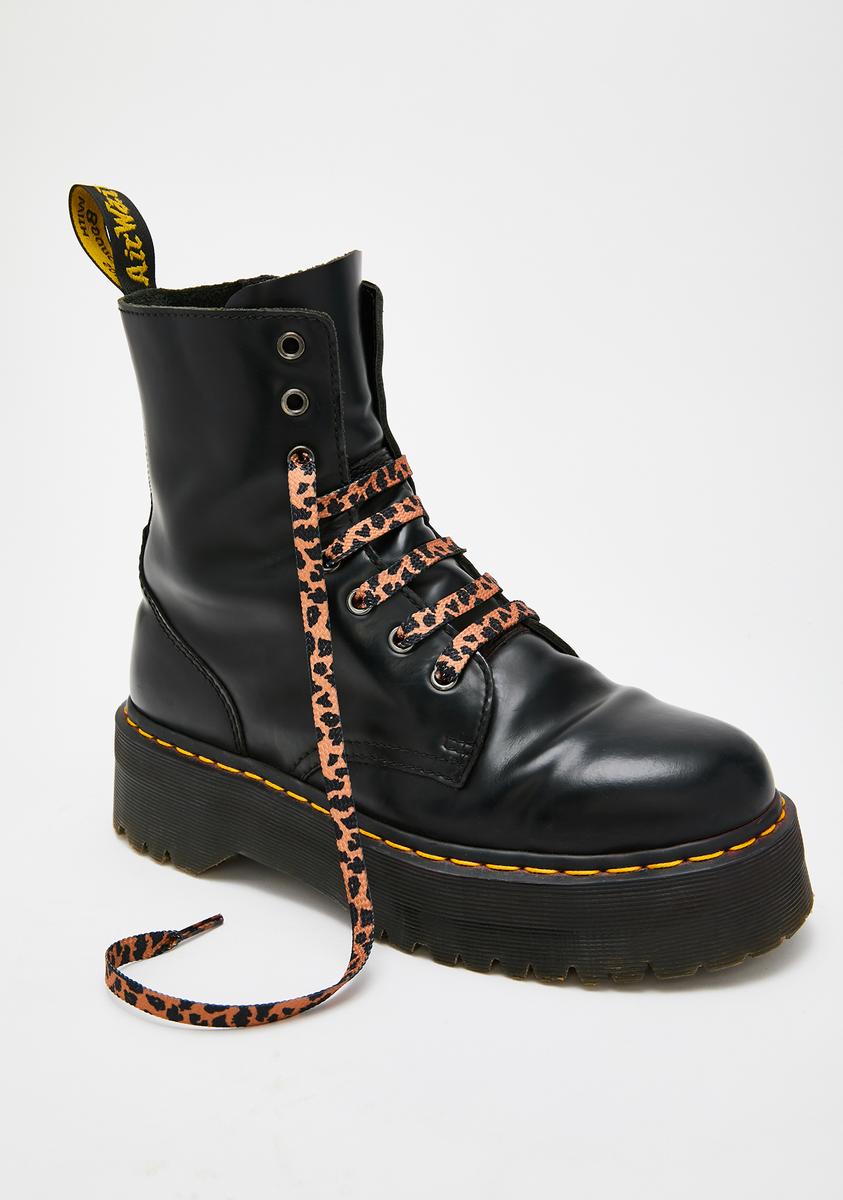 Martens Leopard Flat Shoelaces – Dolls Kill