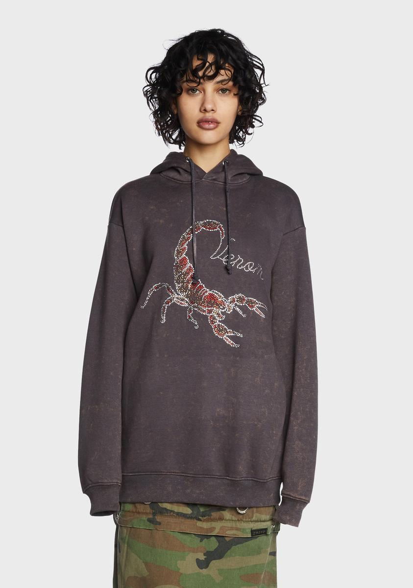 Scorpion embroidered sale hoodie