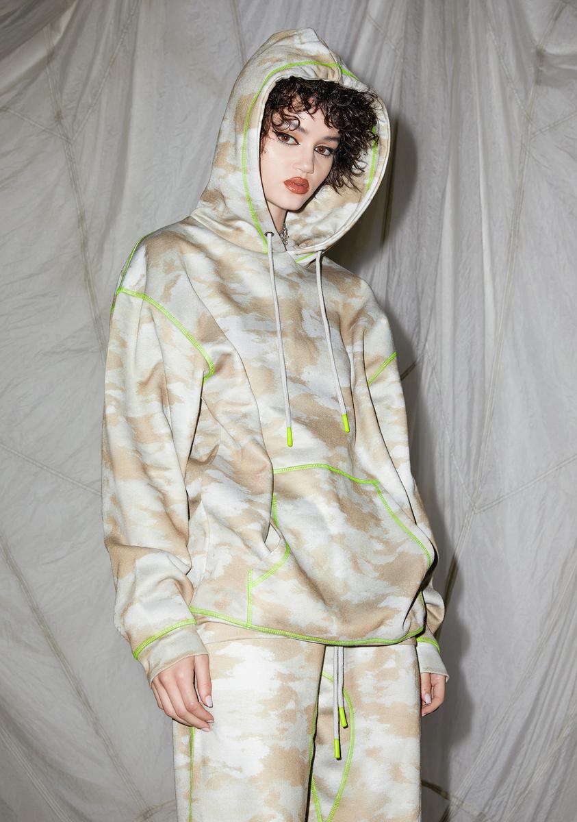 Oversized neon hoodie 2025