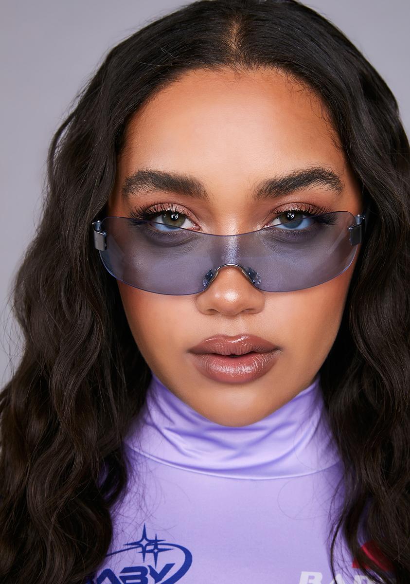 molly goggles Good Times Eyewear Molly Blue Sunglasses – Dolls Kill