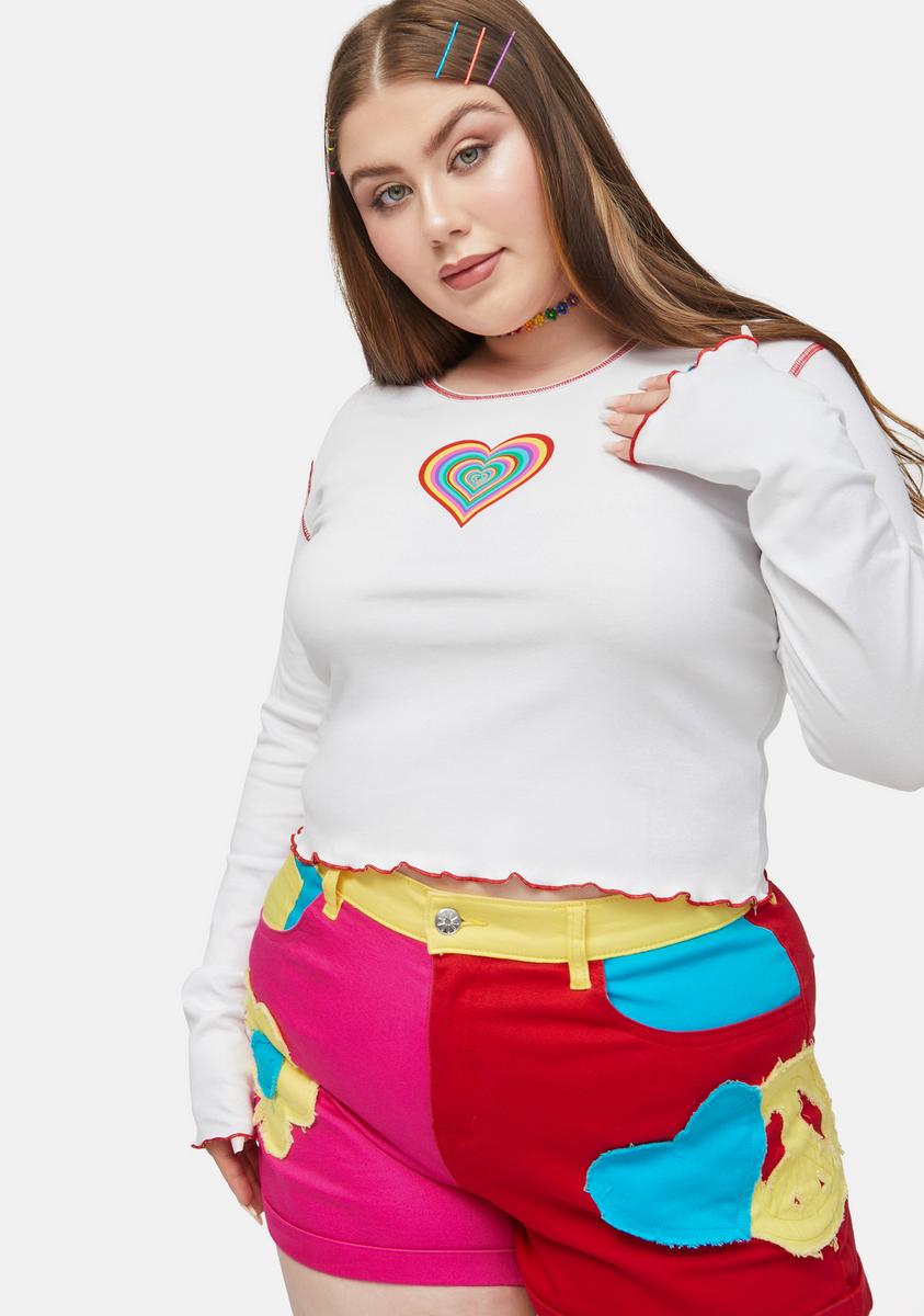 Groovy Rainbow Cropped Sweater Groovy Rainbow Cropped Sweater