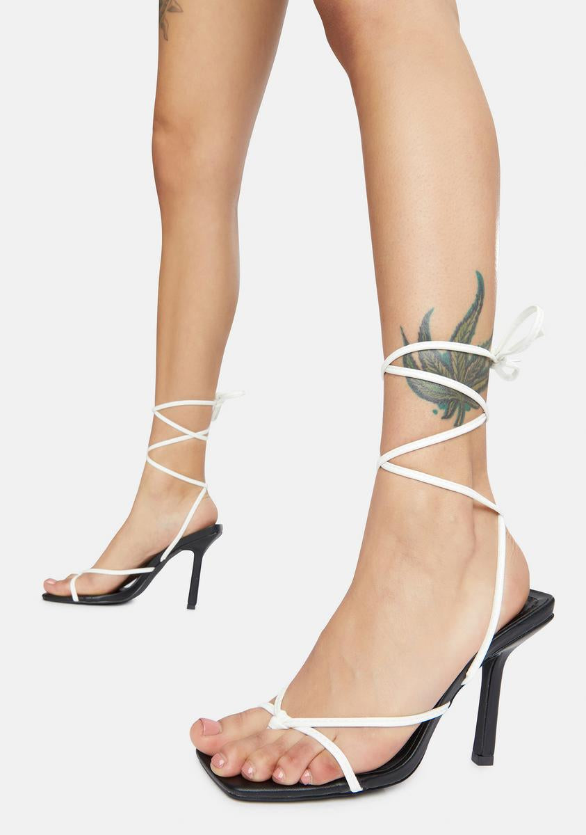 Tie up deals kitten heels
