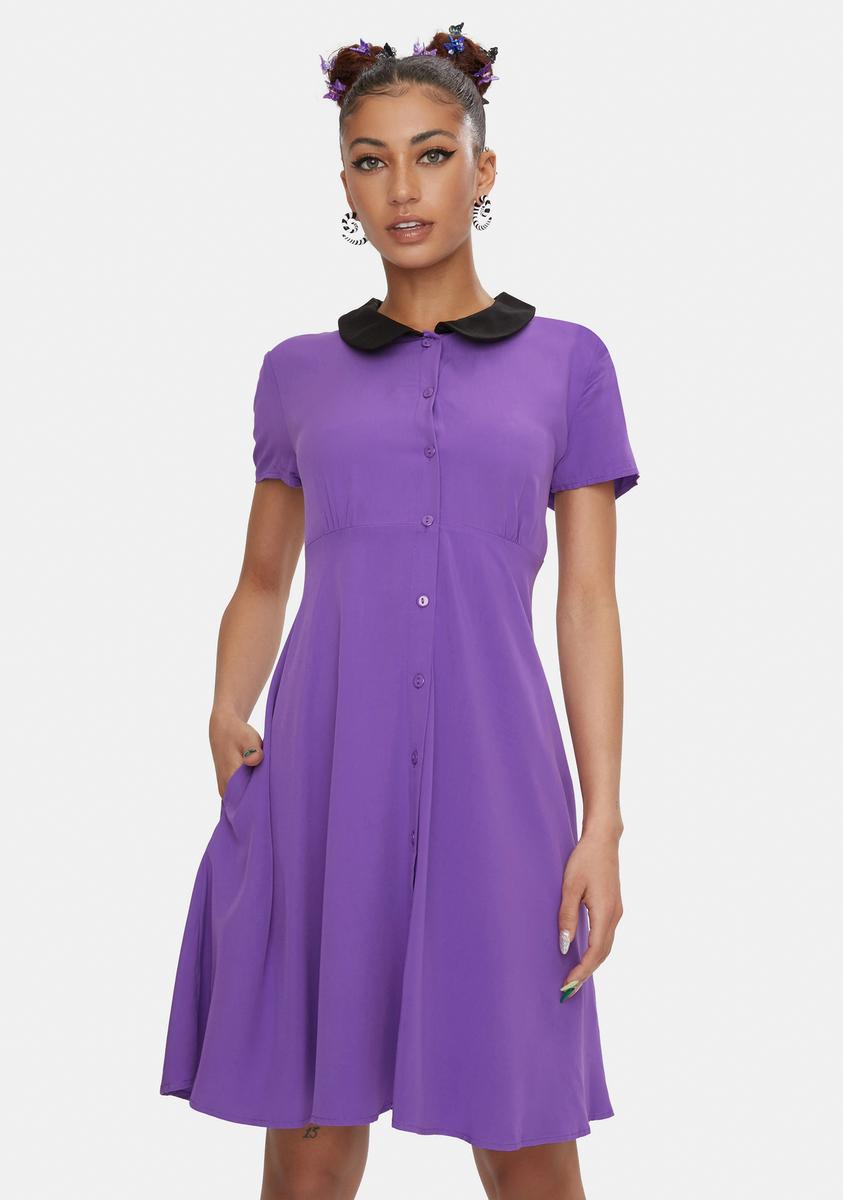 Black Friday Purple Stop It Mini Dress – Dolls Kill