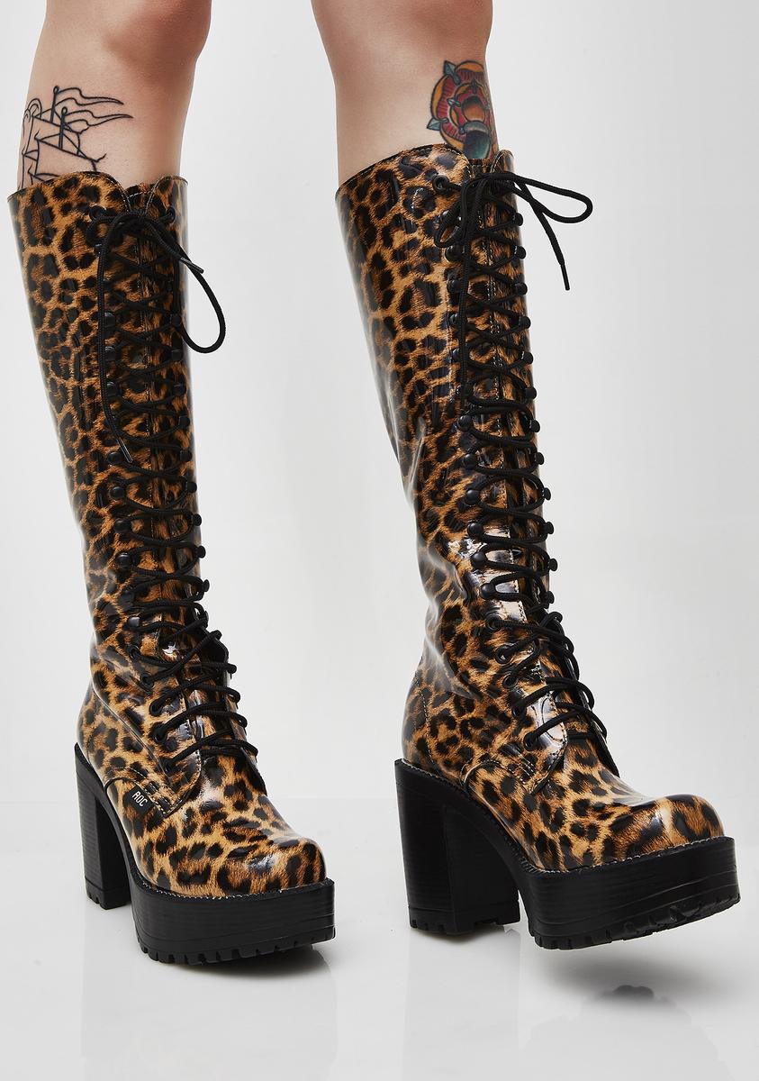 ROC Boots Australia Leopard Lash Boots