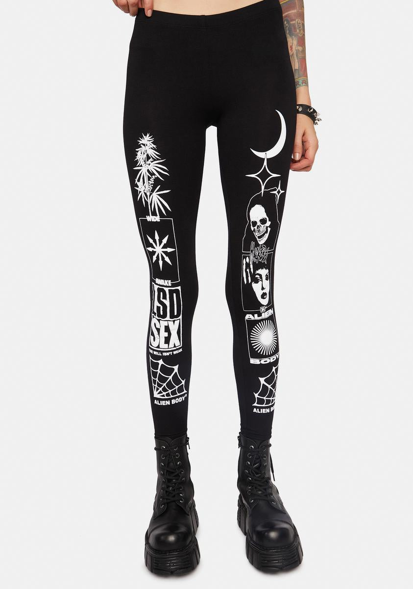 ALIEN BODY Acid Burn Leggings Dolls Kill ALIEN BODY Acid Burn Leggings Dolls Kill