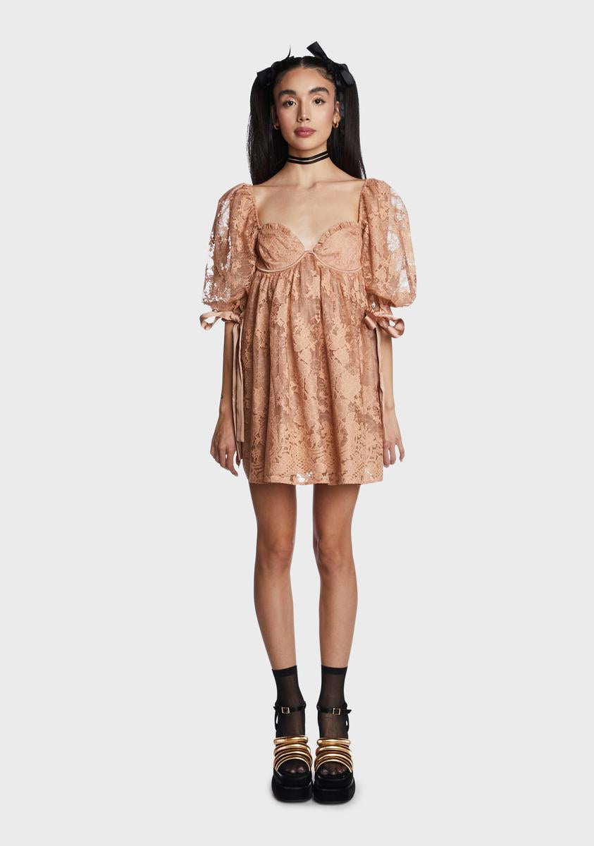 for love and lemons babydoll mini dress For Love & Lemons