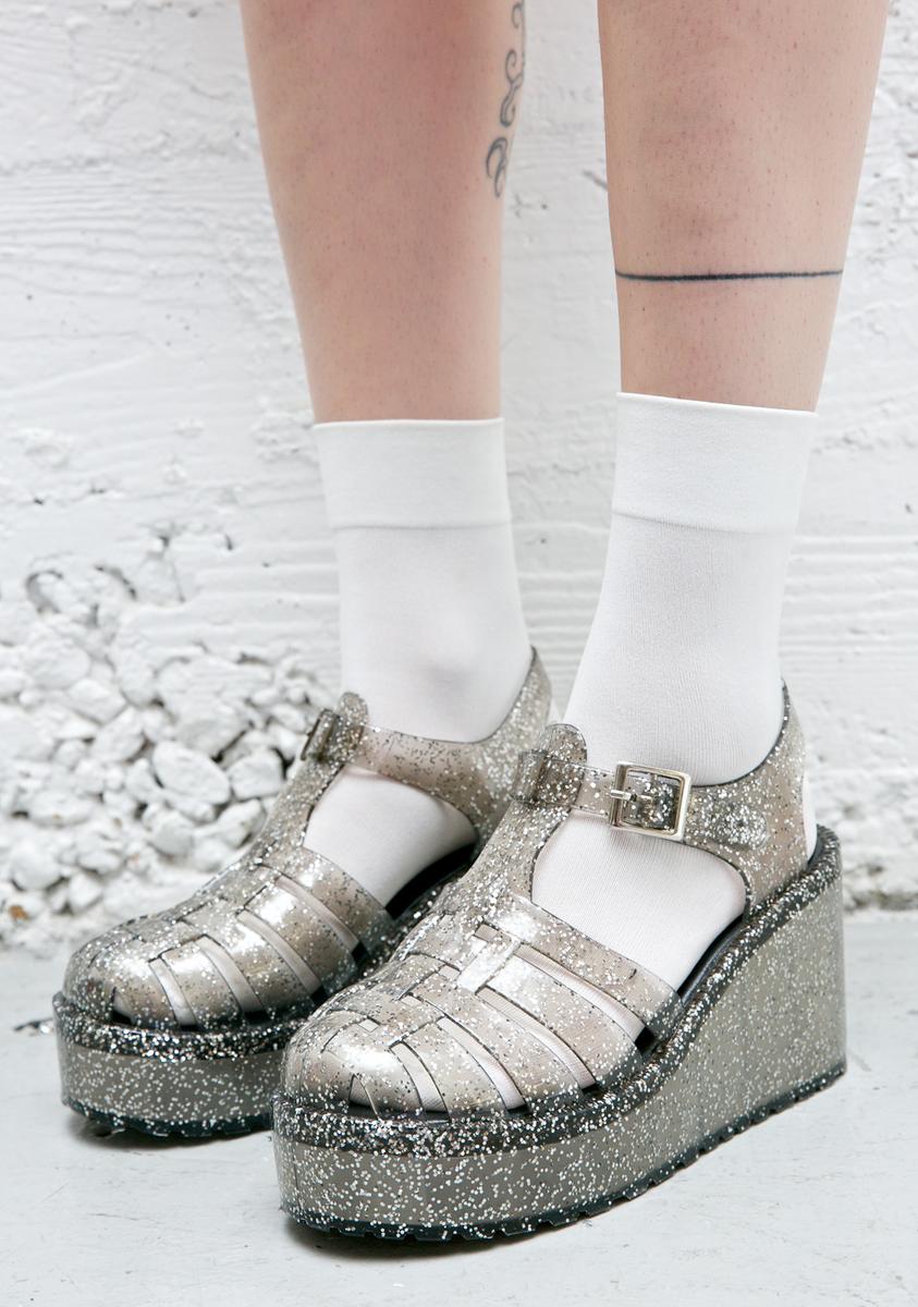 Jelly Platform Shoes Transparent Clear Platform Jelly Shoes Clear
