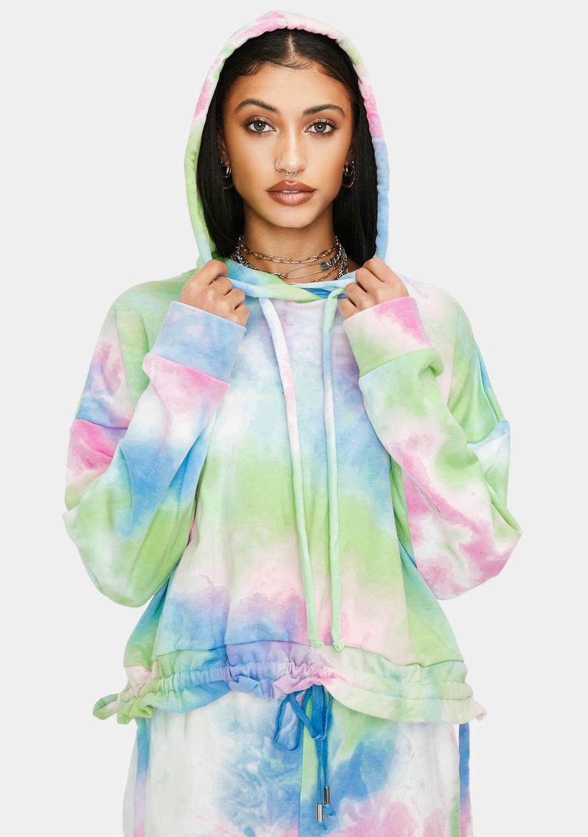 Blank NYC Tease Me Tie Dye Hoodie Dolls Kill
