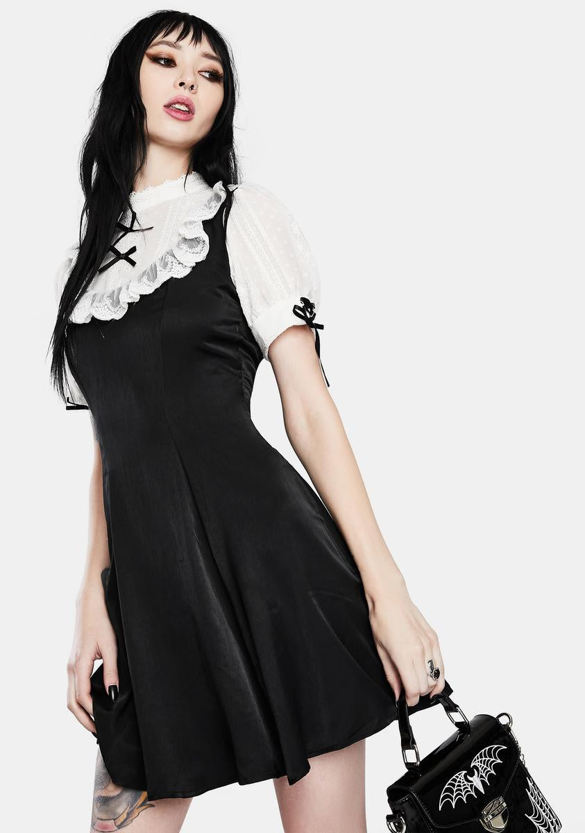 Dark In Love Gothic Lolita Doll Mini Dress Dolls Kill Dark In Love Gothic Lolita Doll Mini Dress Dolls Kill