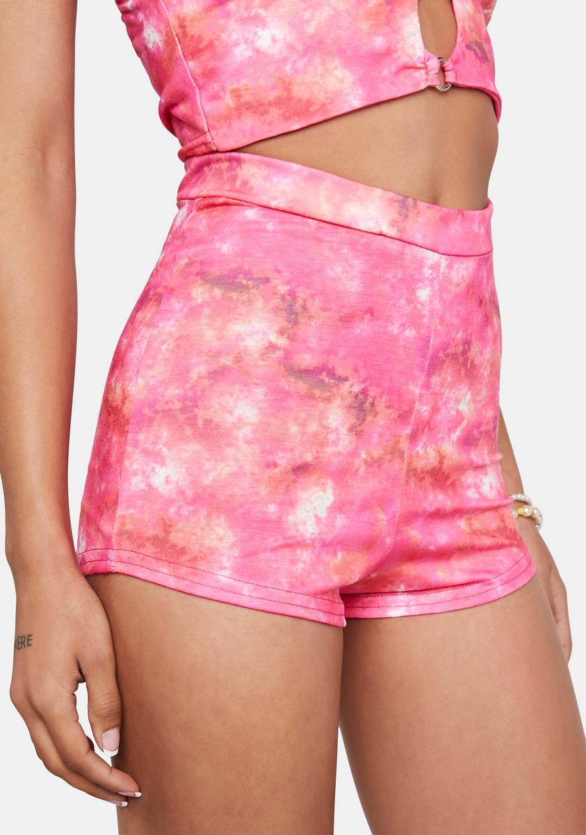Pink Tie Dye Women's Shorts